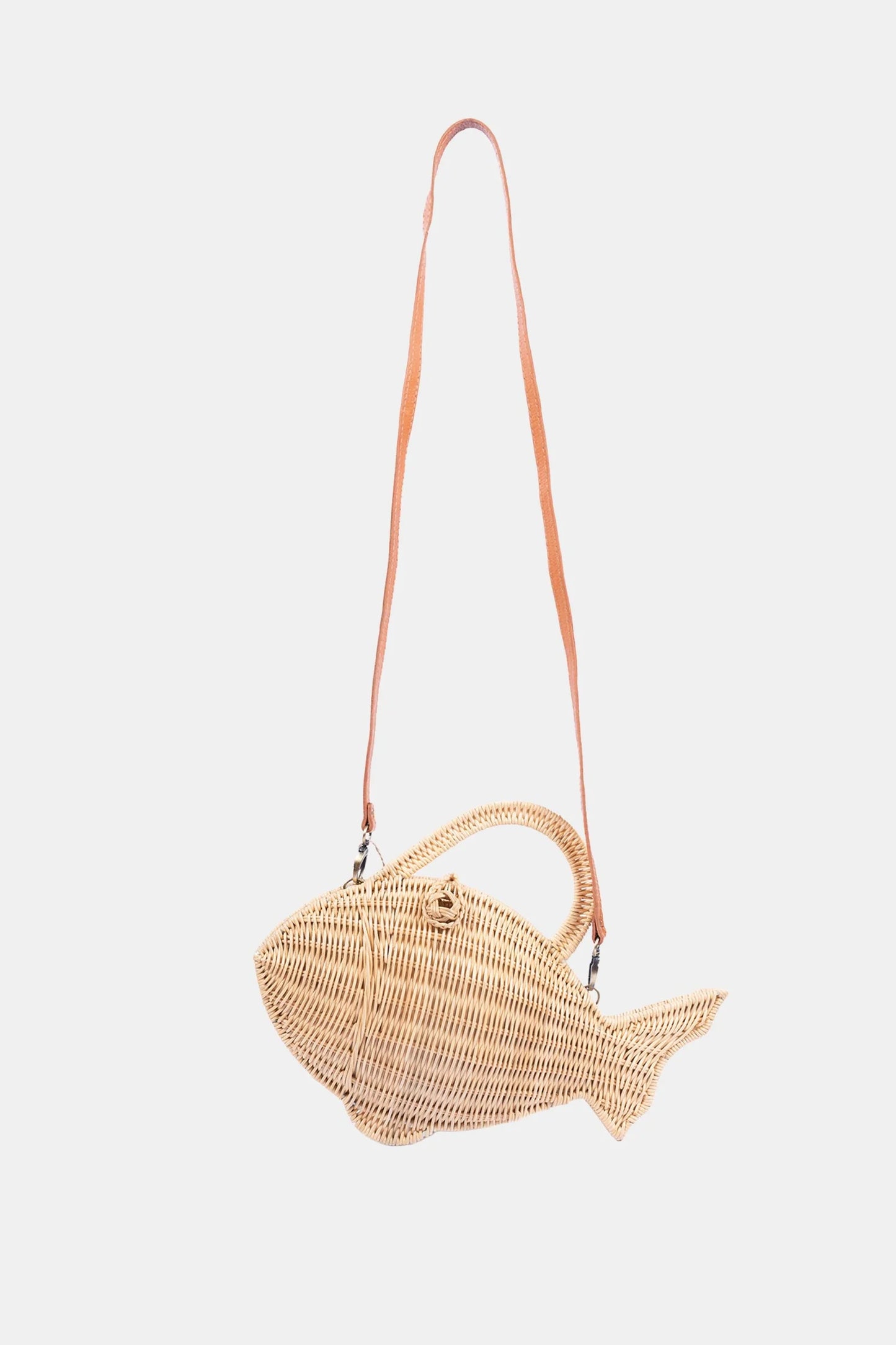 Nemo Rattan Fish Shaped Crossbody