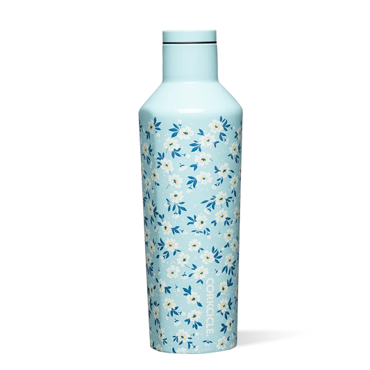 16oz Canteen - Ditsy Floral Blue