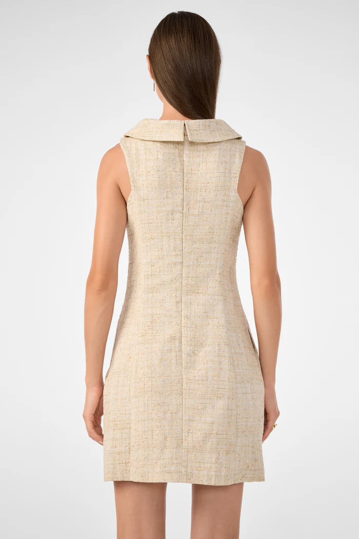 Beziers Sleeveless Tweed Dress