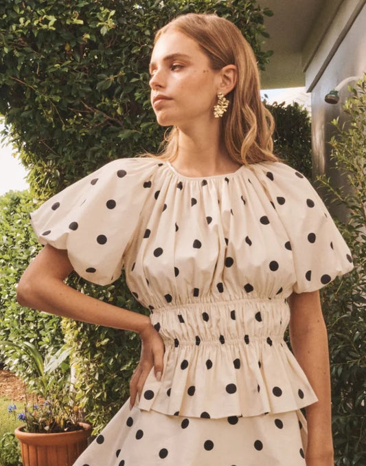 Breakfast Smocked Top