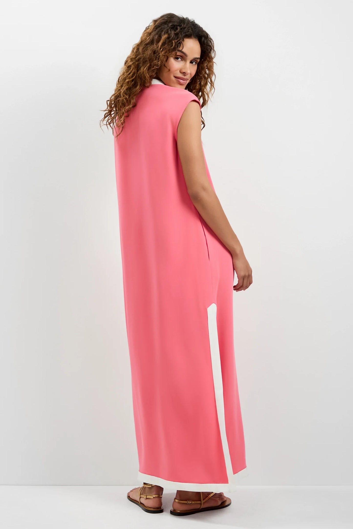 Nuvola Zip-Front Midi Dress