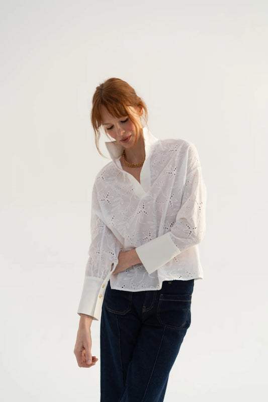 Grace Eyelet Shirt