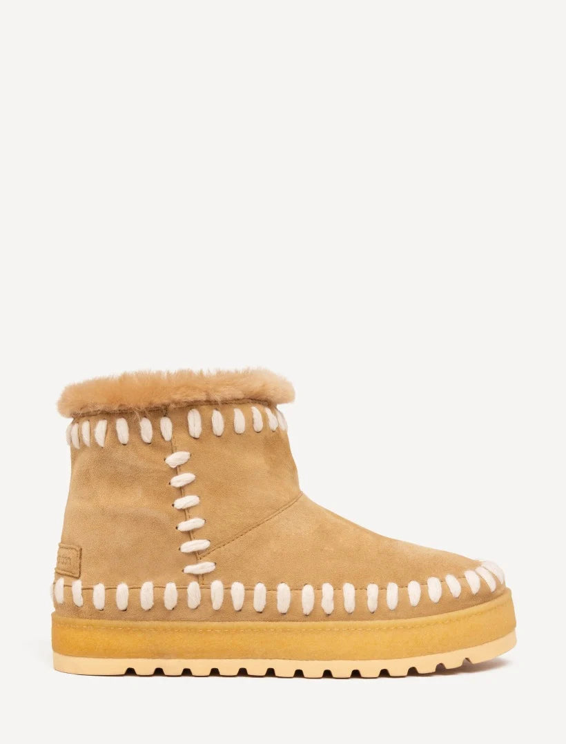 Nyali Stitch - Biscotti Suede w Natural