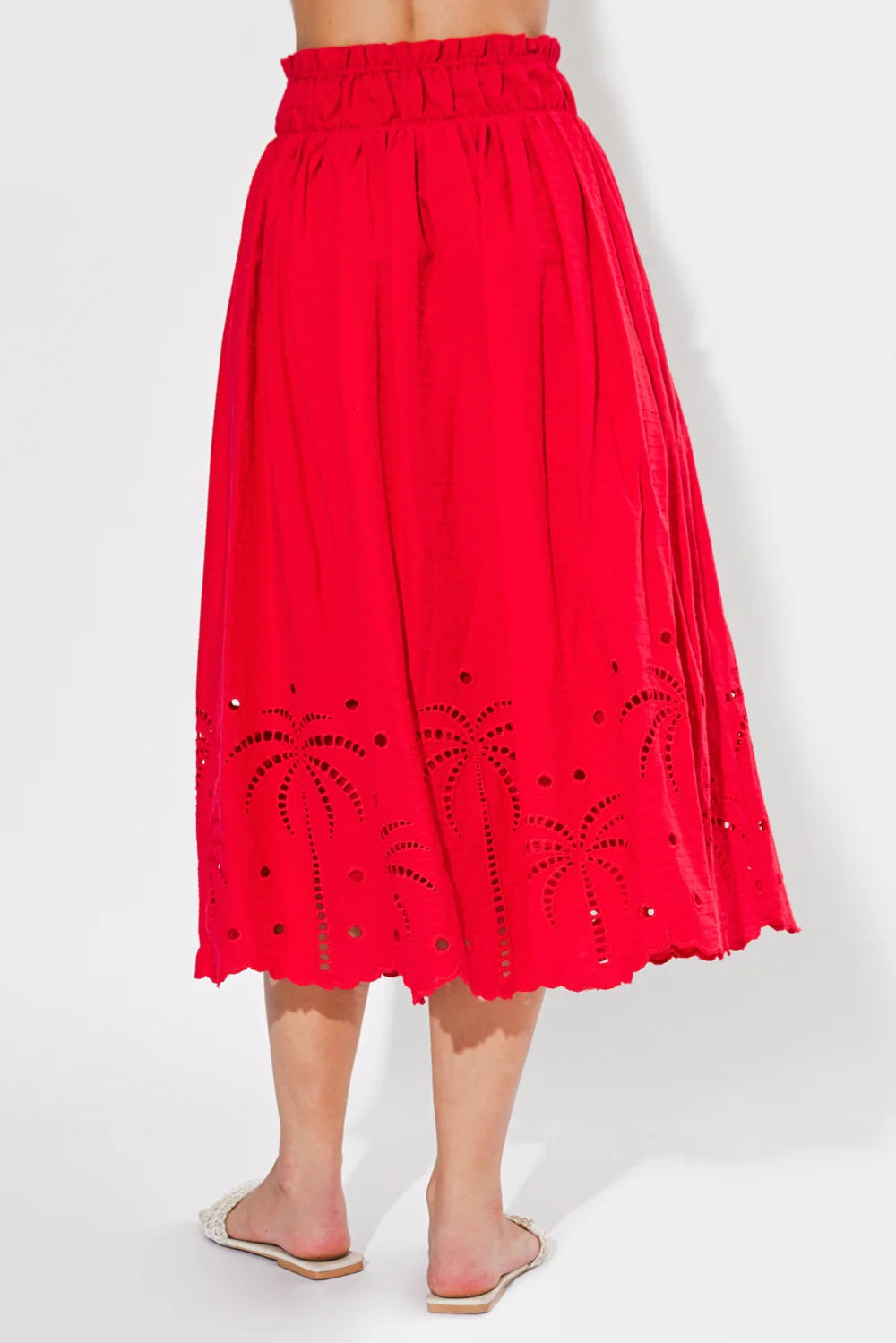 Eira Embroidered Midi Skirt