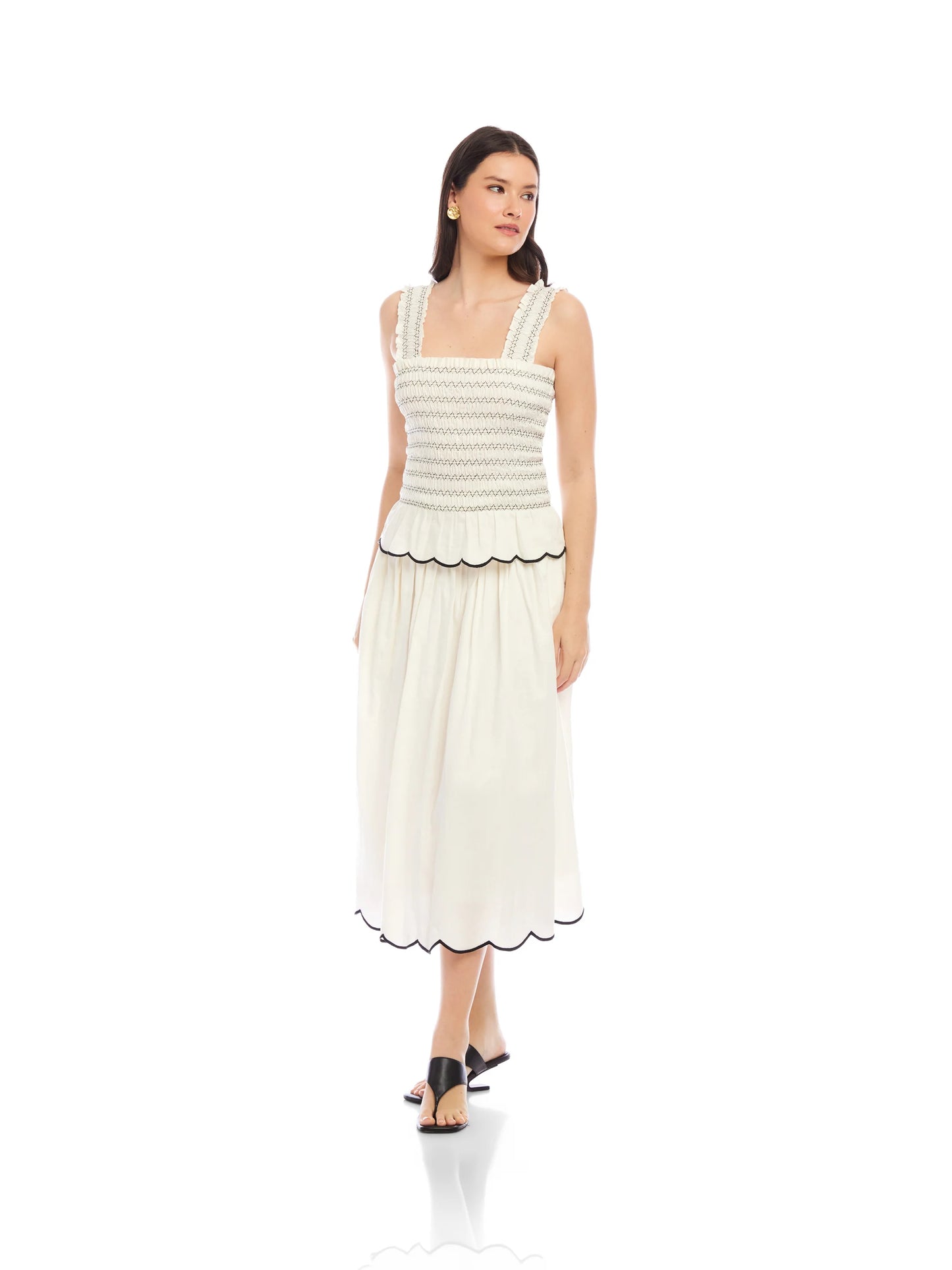 Elliot Smocked Tank Top