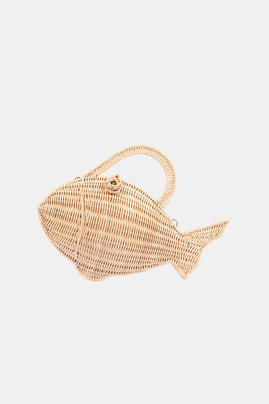 Nemo Rattan Fish Shaped Crossbody