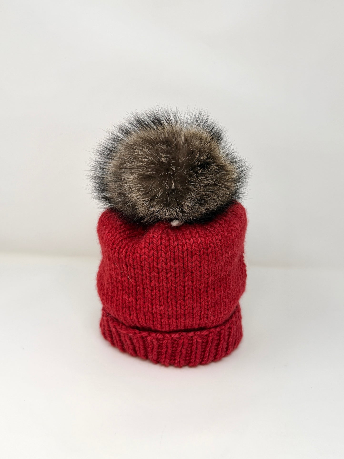 Sandy Knits Beanies w/ Fur