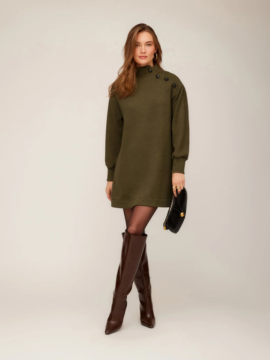 Brenna Mock Neck Dress