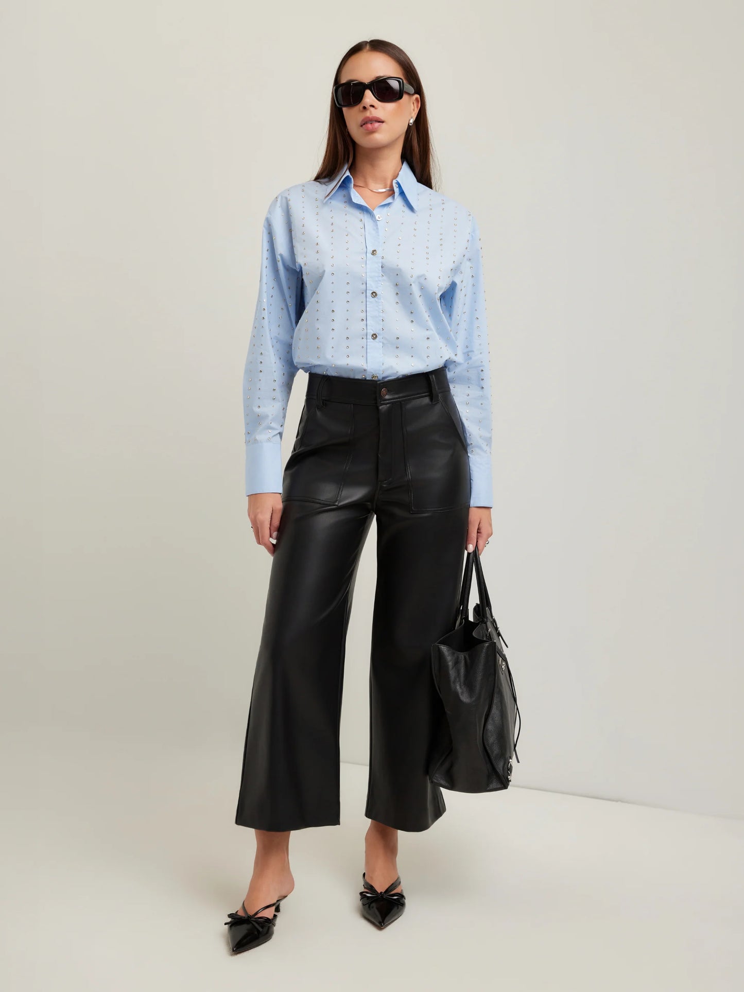 Lisa Embellished Button Up Top