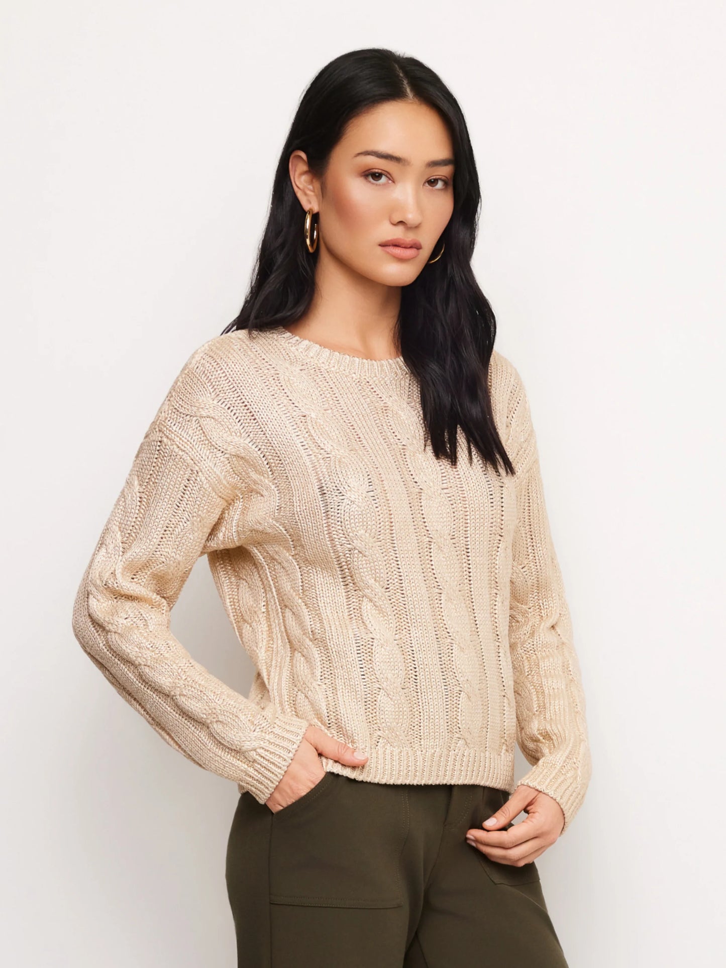 Levie Metallic Sweater