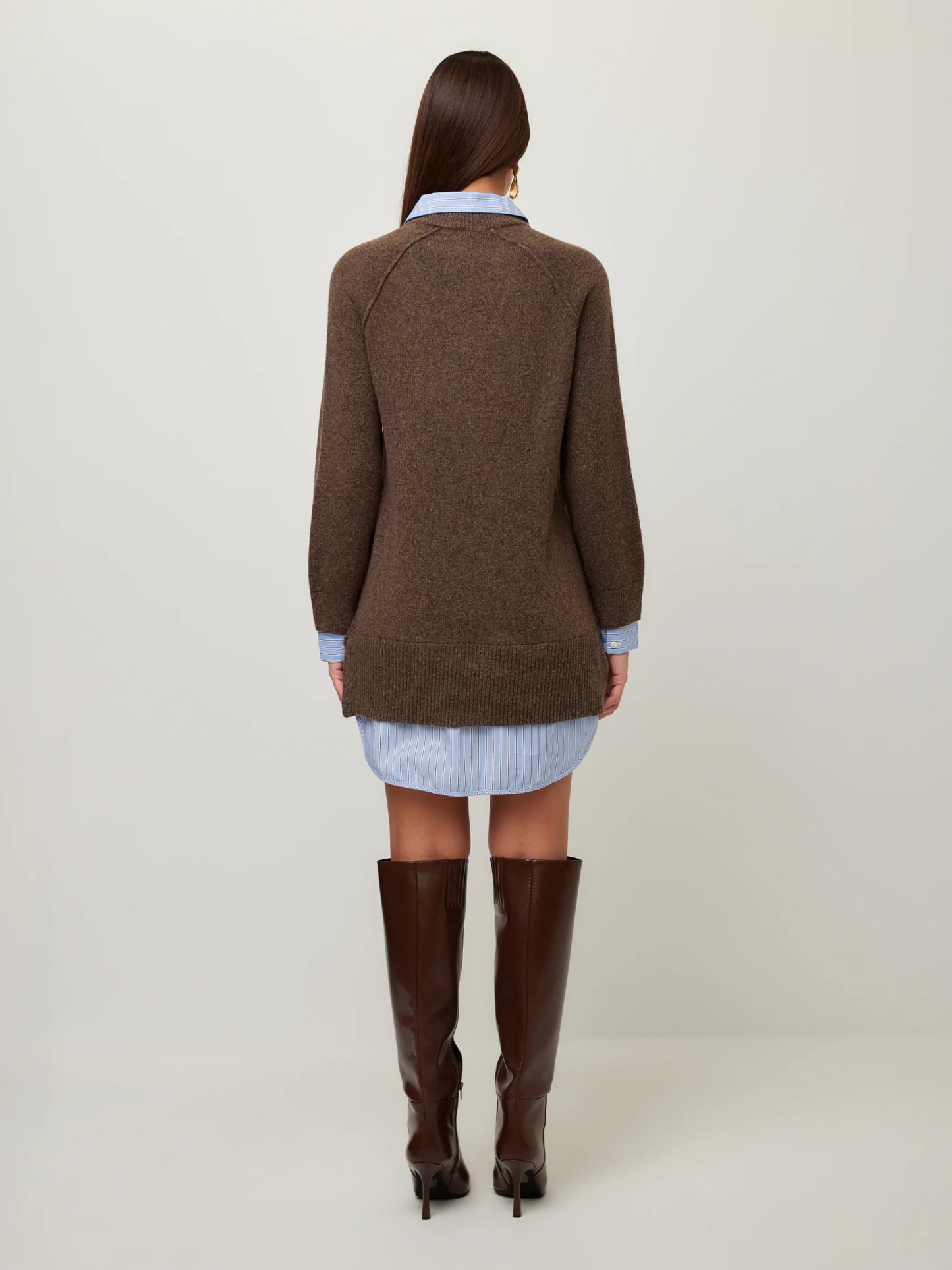 Carrie Mixed Media Sweater Dress