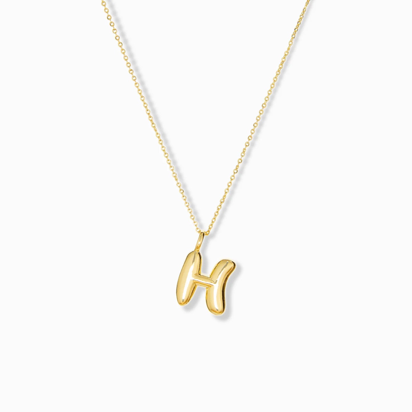 Bubble Initial Necklace