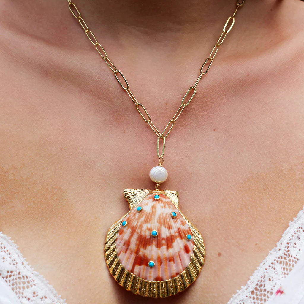 Paloma Scallop Chain Necklace