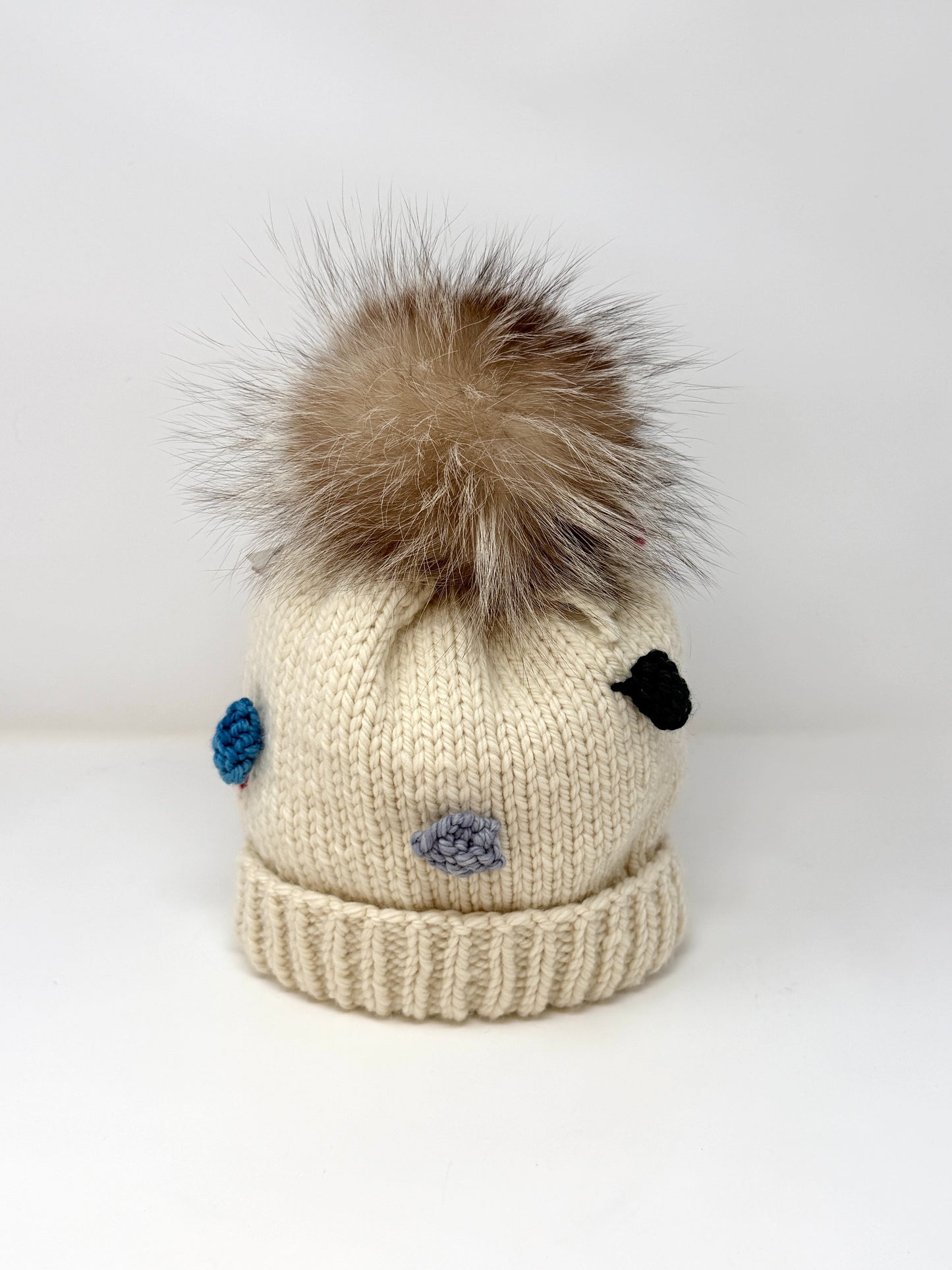 Sandy Knits Beanies w/ Fur