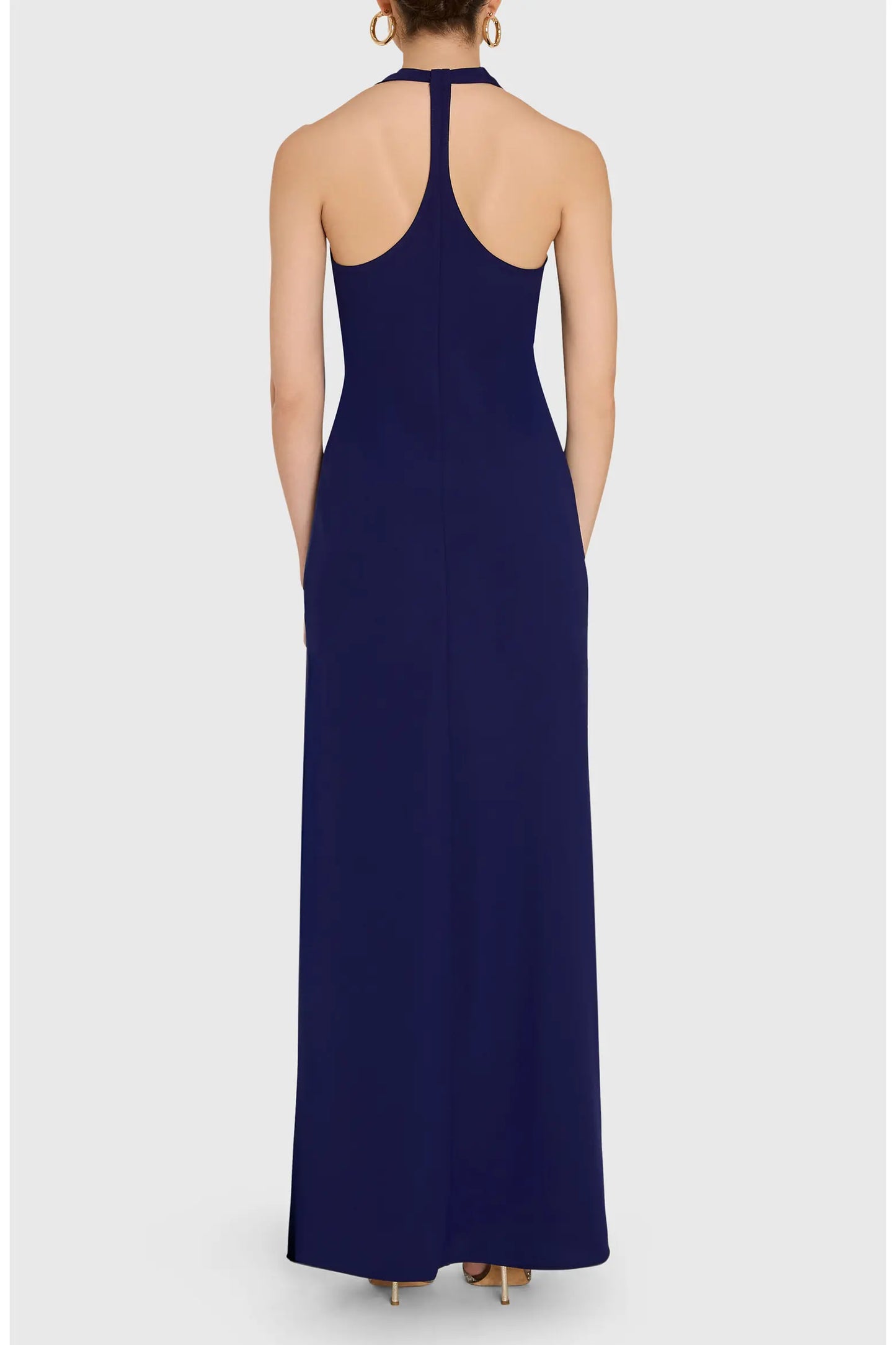 Sonya Asymmetric Drape Sleeveless Gown