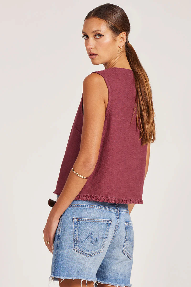 Button Front Tank