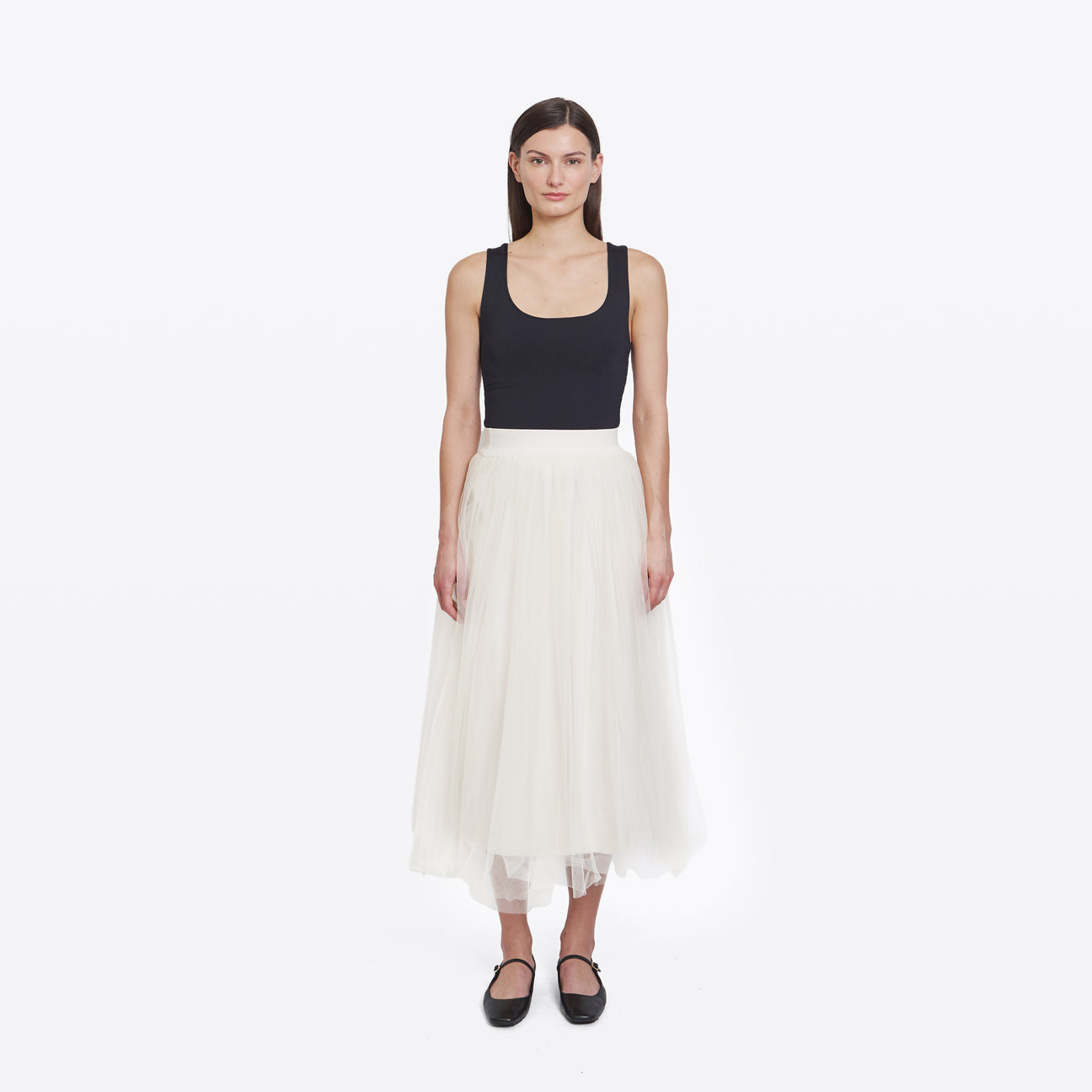 Gathered Skirt w/ Tulle