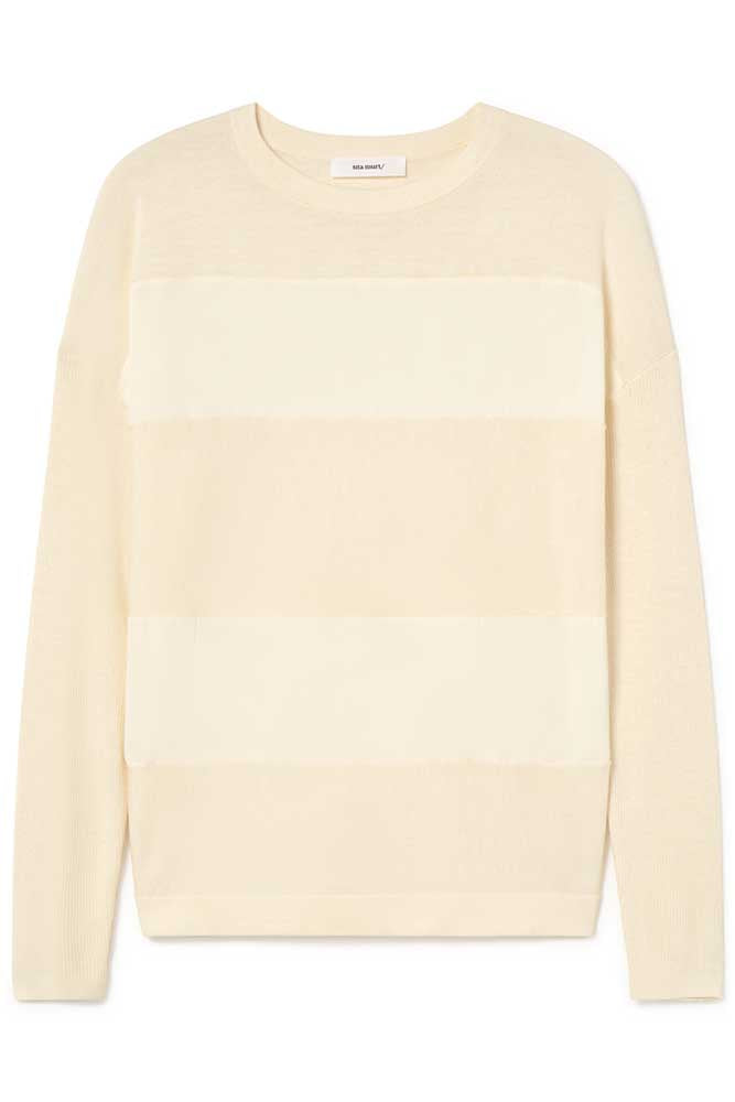 Front Striped Sweater