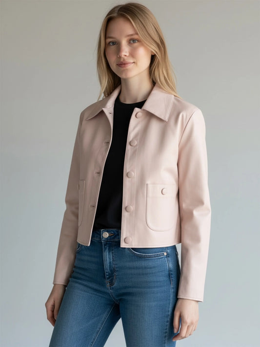 Julie Burnished Leather Jacket