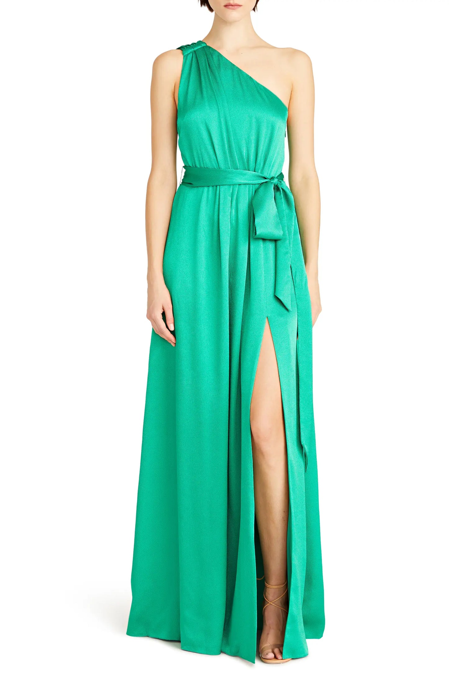 Ivy Satin One Shoulder Dress