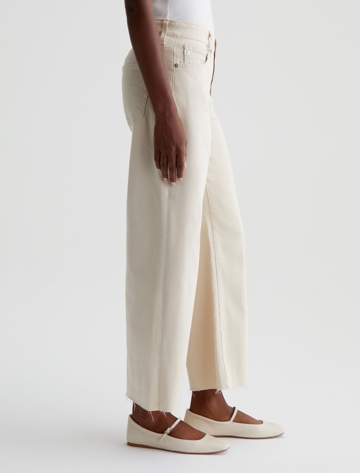 Saige Wide Leg Crop - Opal Stone