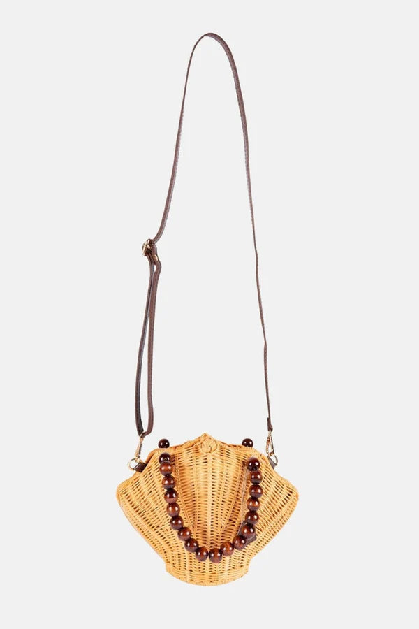 Shelie Woodbead Crossbody Bag