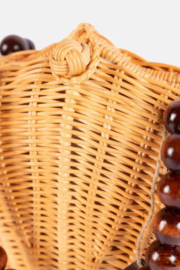 Shelie Woodbead Crossbody Bag