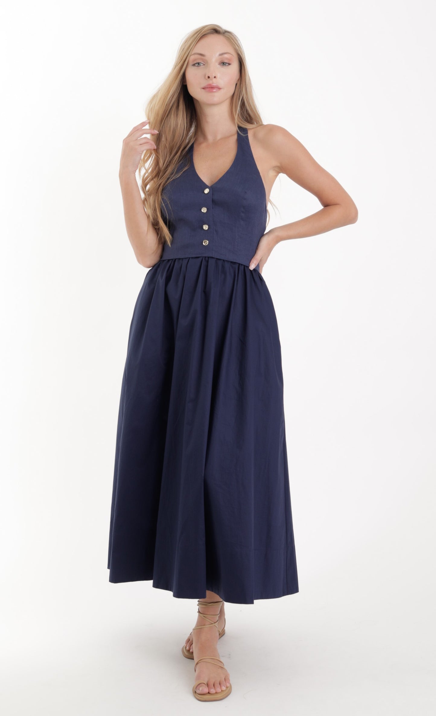 Orel Solid Dress