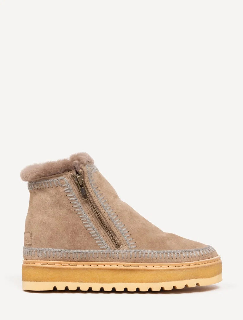 Setsu Wedge Crochet - Otter Suede w Grey