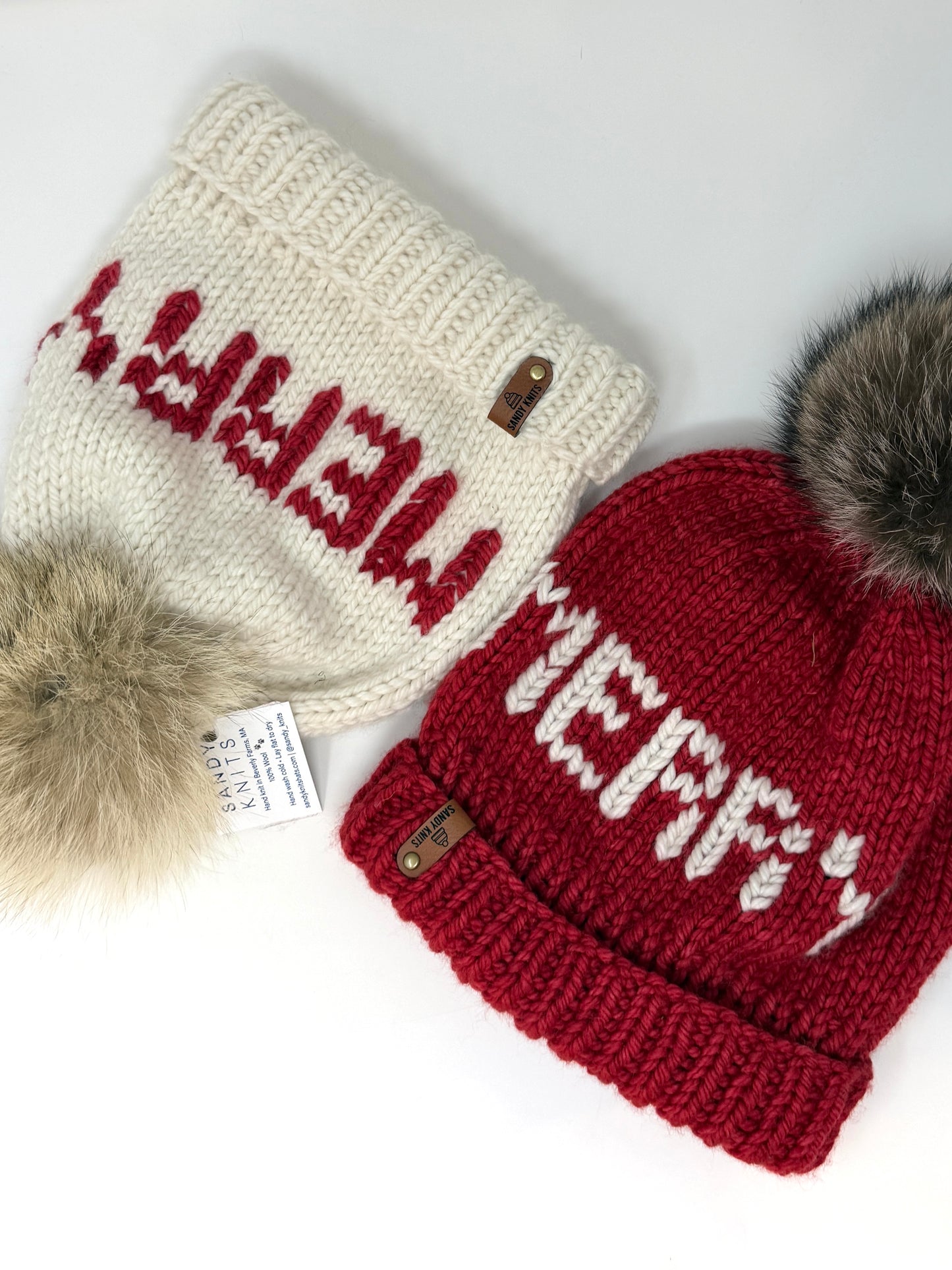 Sandy Knits Beanies w/ Fur