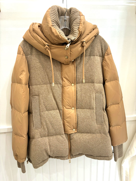 Knit & Air Nylon Goose Down Coat