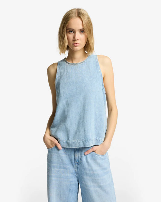 Linen Sleeveless Top