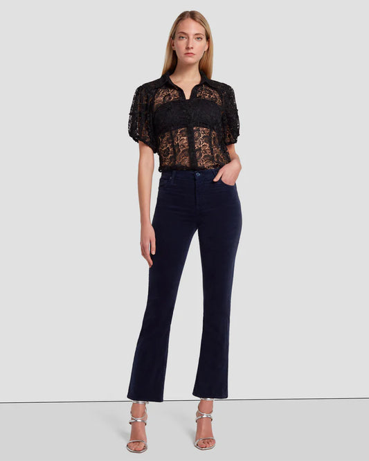 High Waist Slim Kick - Velvet