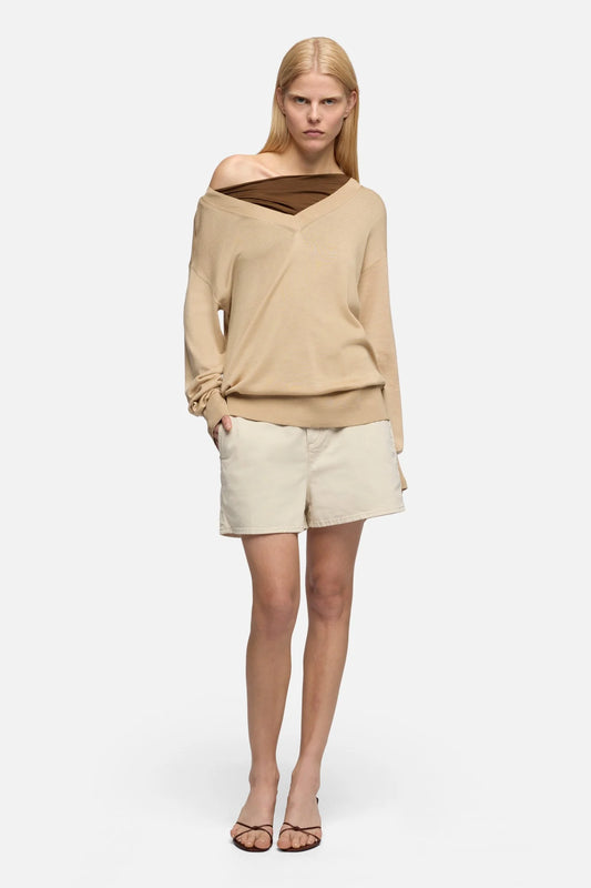 Trouser Shorts - Twil Clay