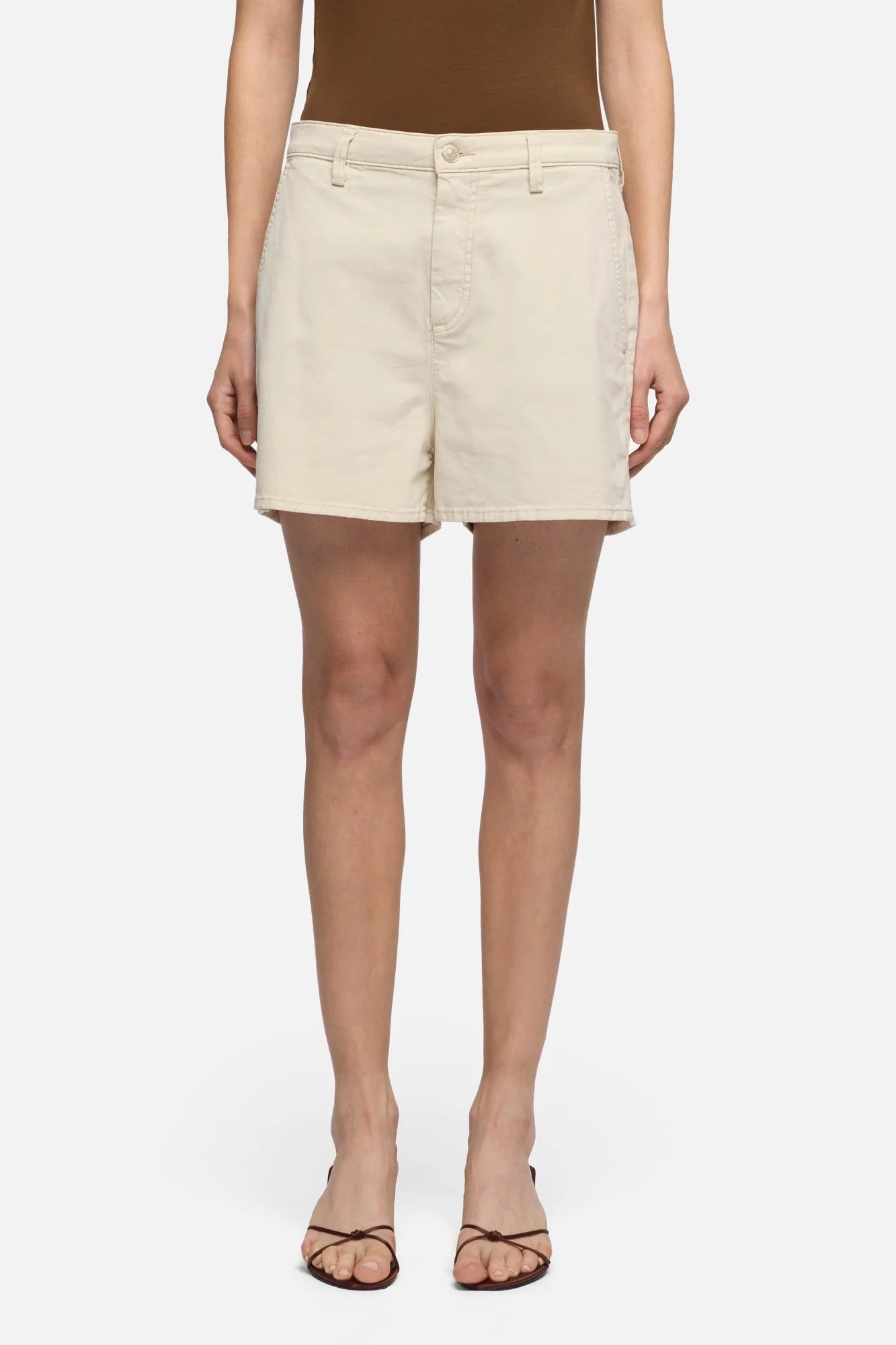 Trouser Shorts - Twil Clay