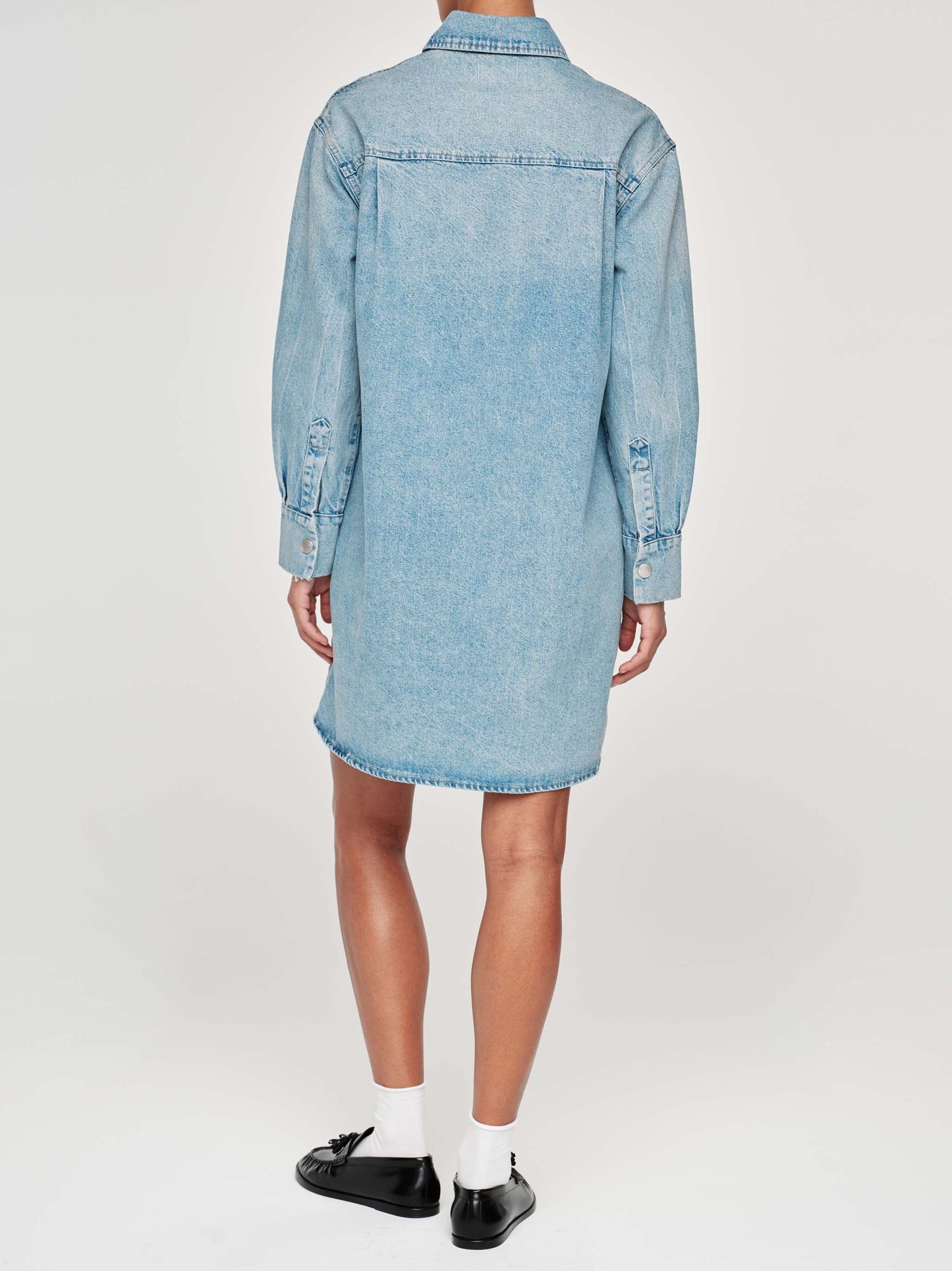 Faye Shirt Dress - Aged Mid