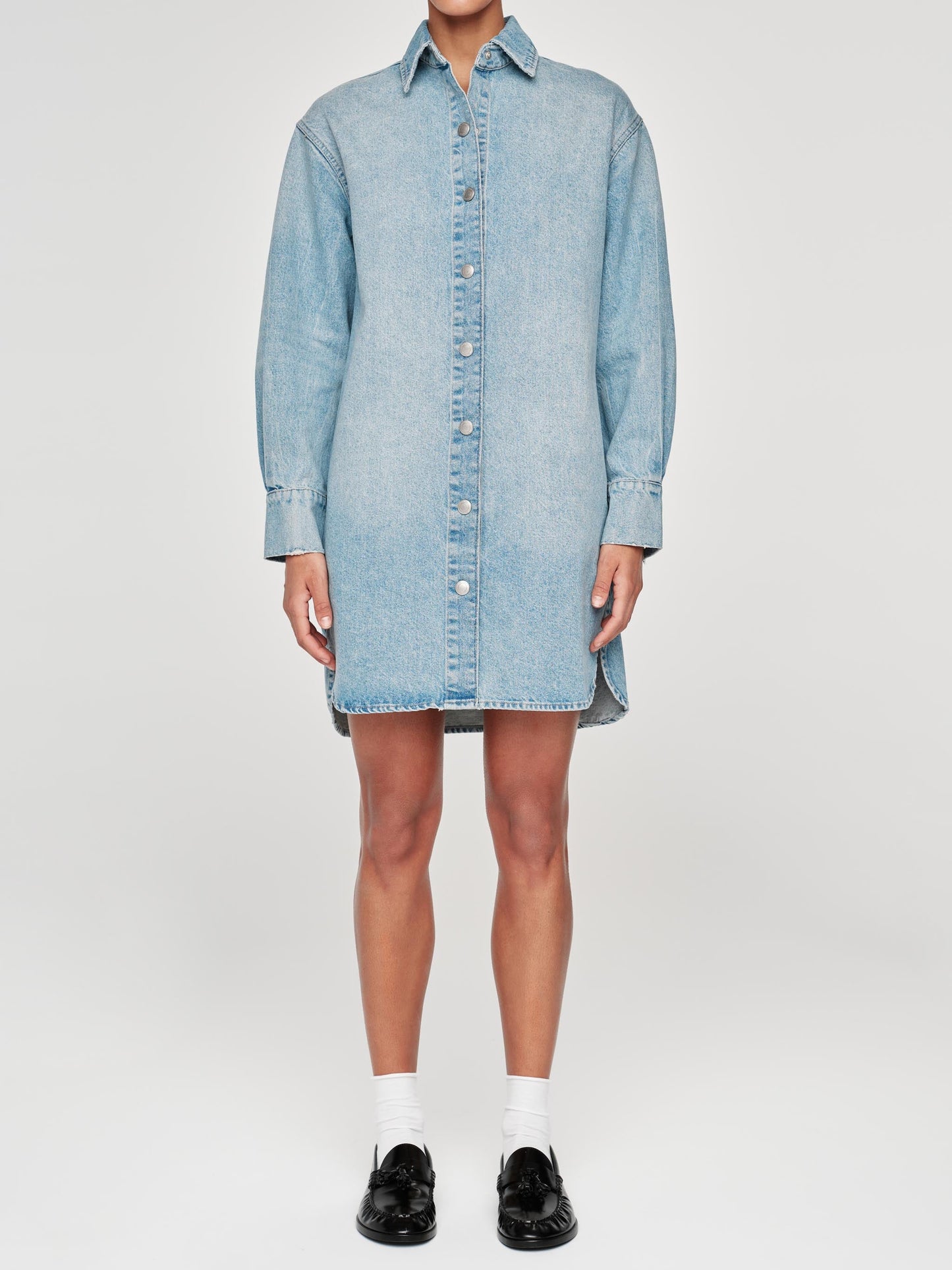 Faye Shirt Dress - Aged Mid