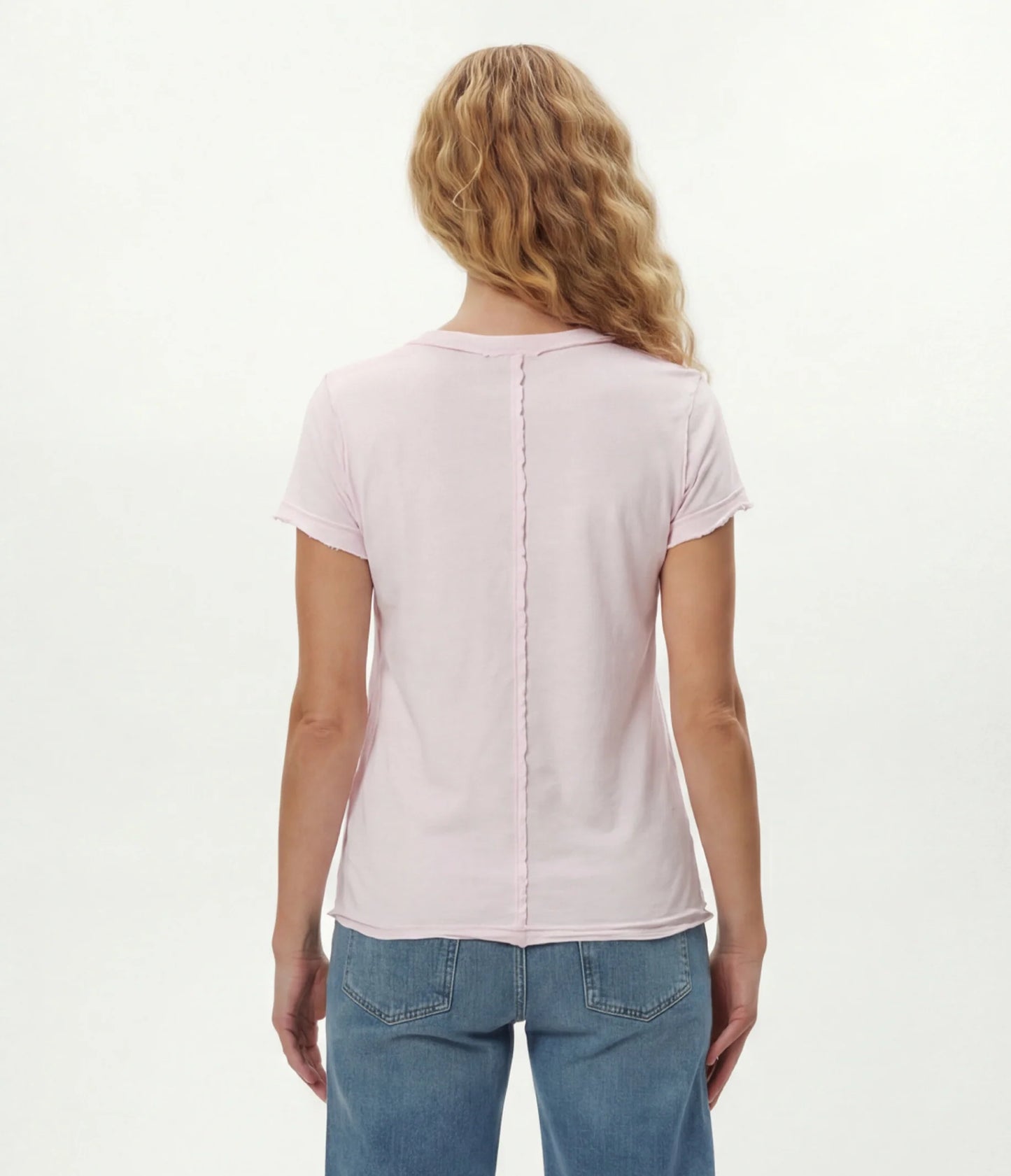 Baxter V-Neck Raw Edge Tee (85011)