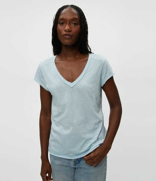 Baxter V-Neck Raw Edge Tee (85011)