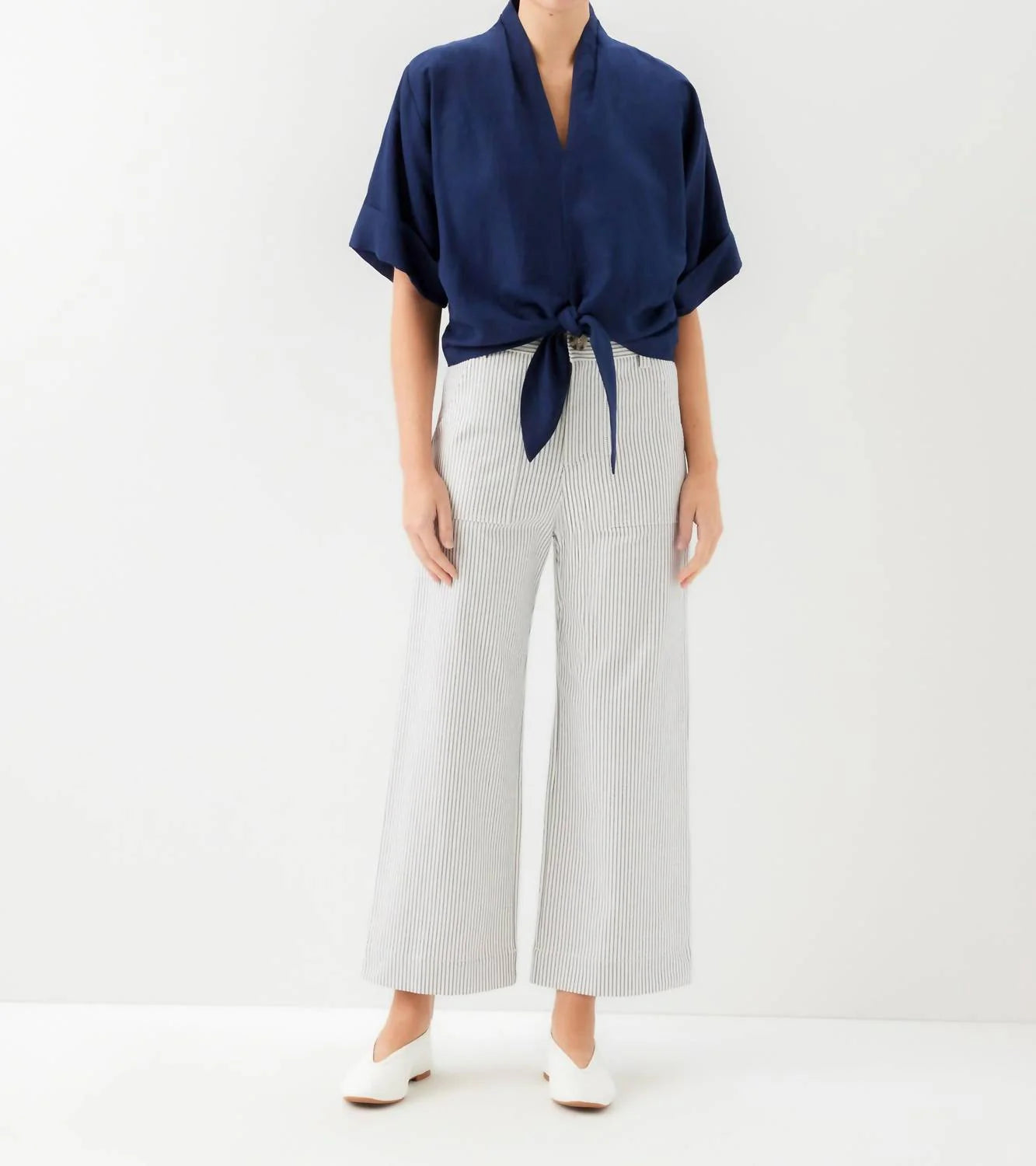 Janice Tie-Front Top