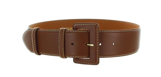 Leather Belt w/ Stitch Details