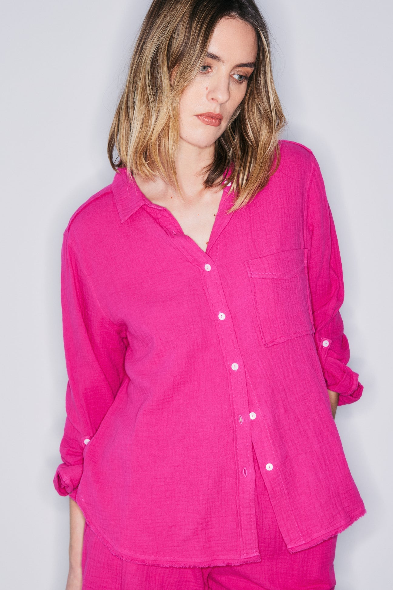 Faye Button Down