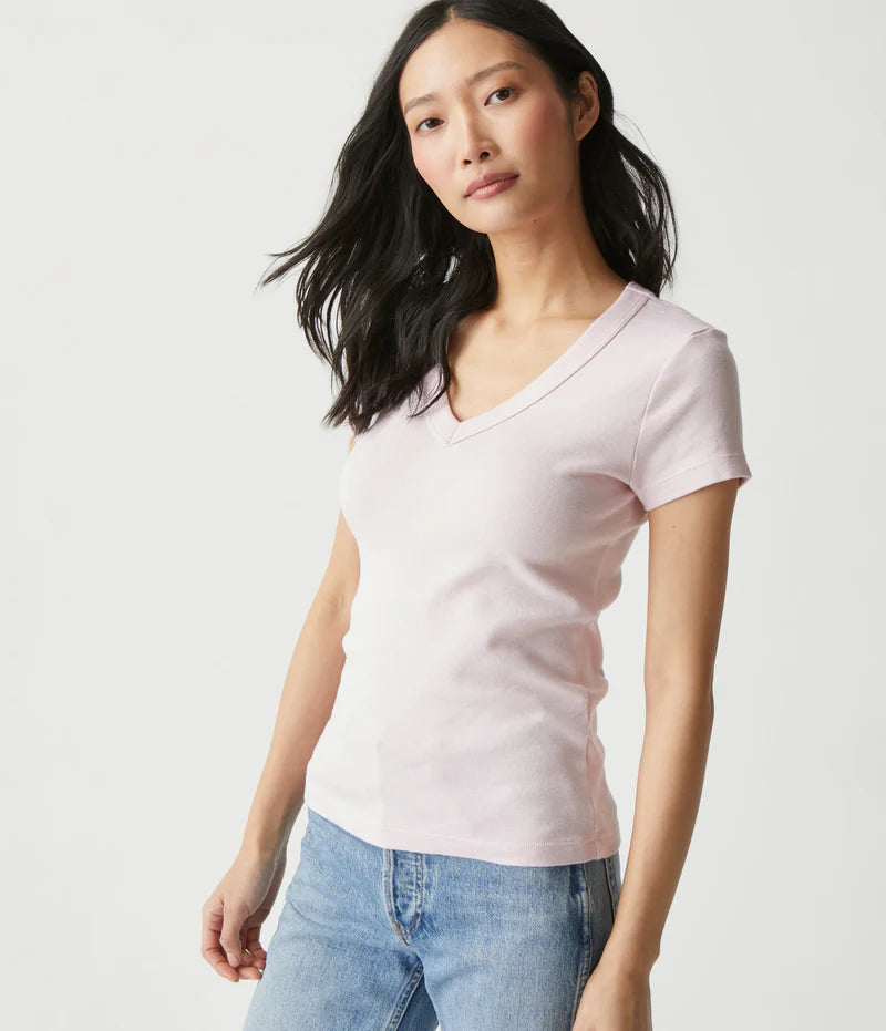 Nikki V Neck Tee (9973)