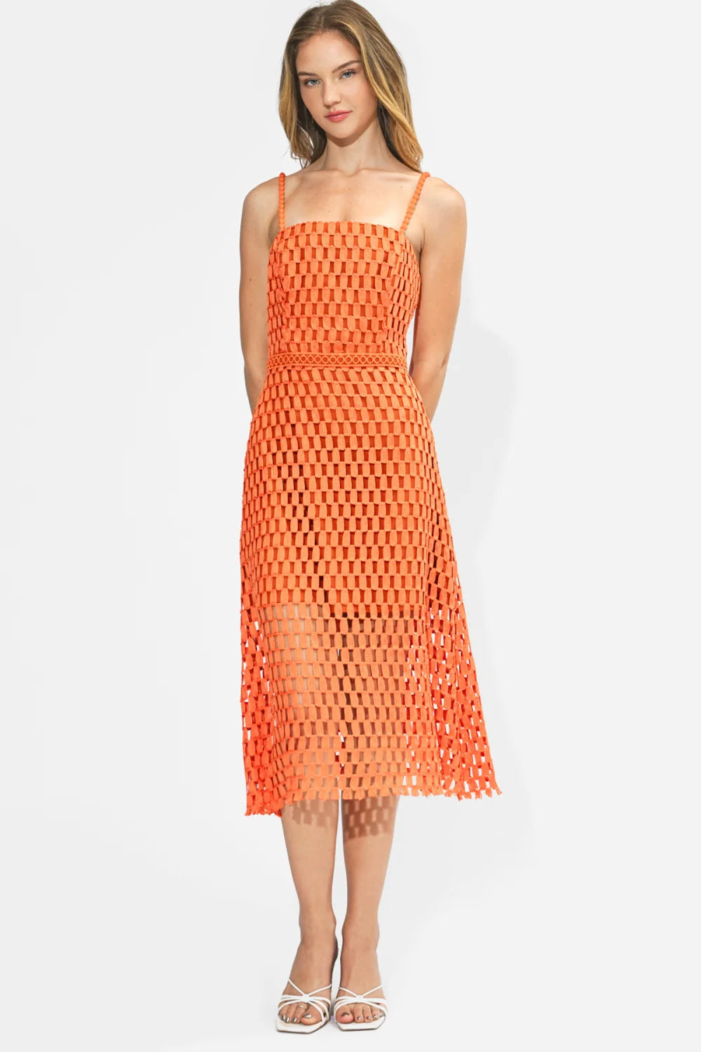 Karson Lace Midi Dress