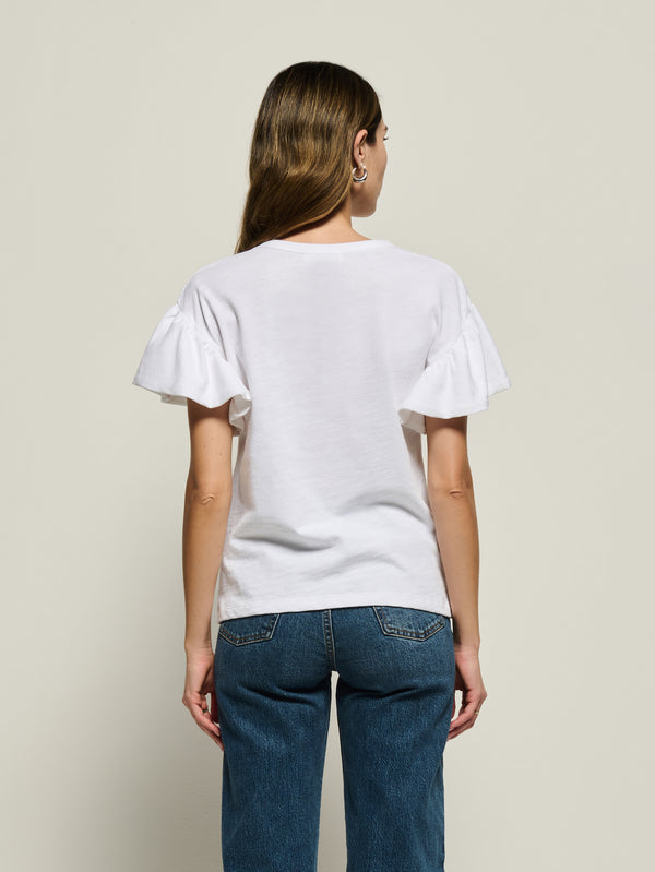 Camille Ruffle Sleeve Top