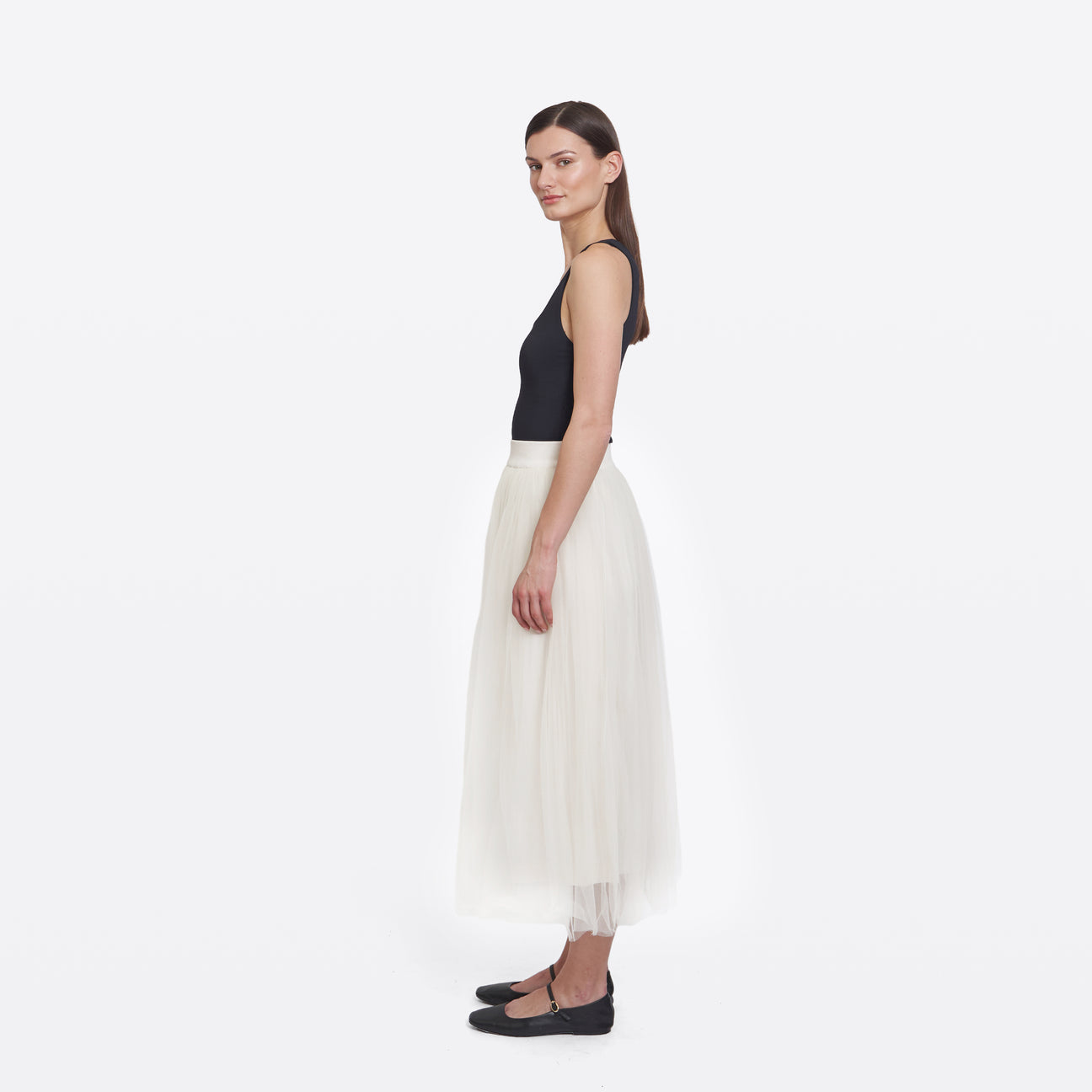 Gathered Skirt w/ Tulle