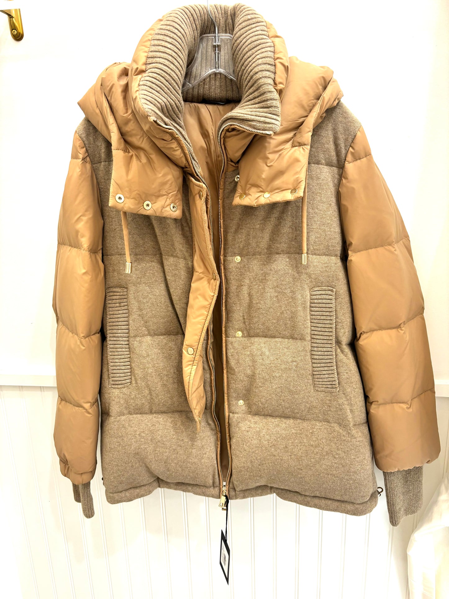 Knit & Air Nylon Goose Down Coat