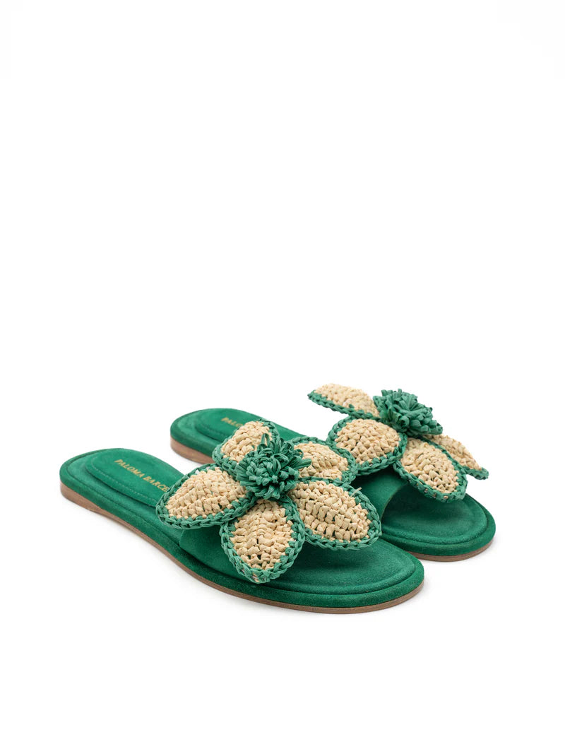 Ava Suede Trebol Sandals