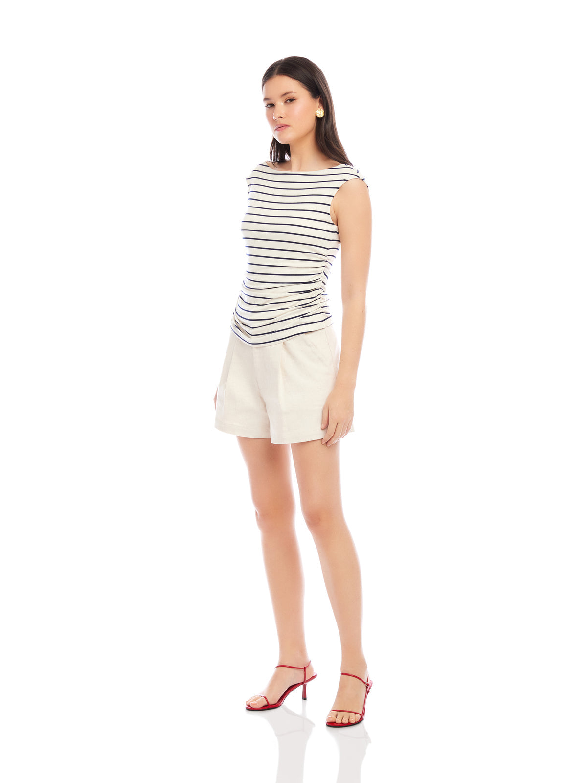 Tasha Side Shirred Top