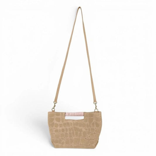 Mini Ella Crossbody in Embossed Suede